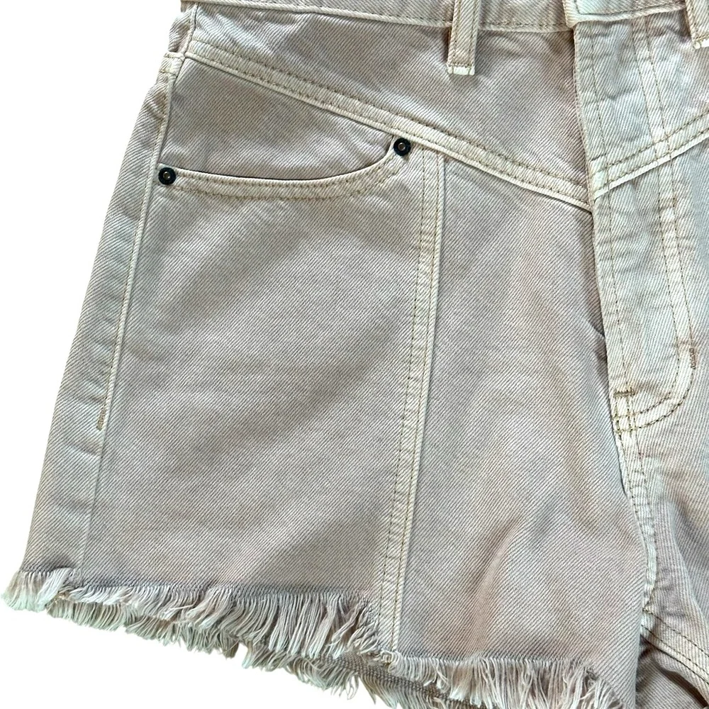 PacSun Stone Fire Dusty Pink High Waisted Jean Shorts Size 25